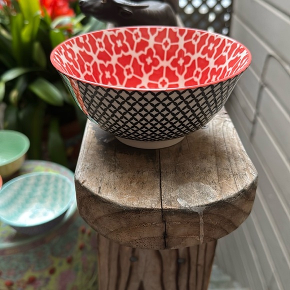 Set of four Colorful Patterned Bowls. NEW. With tags. - Picture 2 of 13